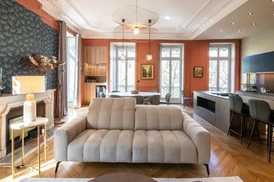 Cuisine ou kitchenette dans l'établissement L'Egérie - Magnifique appartement haut de gamme
