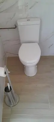 Salle de bains dans l'établissement La Ferme des Cerisiers