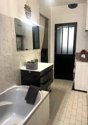 Salle de bains dans l'établissement Vue sur l'eau