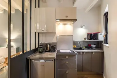 Cuisine ou kitchenette dans l'établissement All in Lyon | Studio Saint-Paul & parking