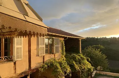 Balcon ou terrasse dans l'établissement La Ferme du Puy d'Or