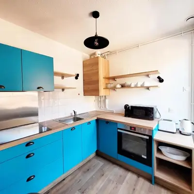 Cuisine ou kitchenette dans l'établissement Château des Vierres