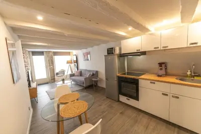 Cuisine ou kitchenette dans l'établissement CONFORTABLE 2 PIÈCES AU CŒUR DU CENTRE HISTORIQUE