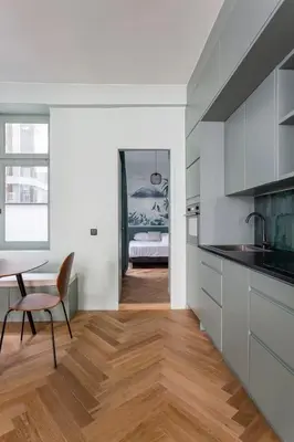 Cuisine ou kitchenette dans l'établissement HAMAC Suites Suite St Antoine 2 CH Unique