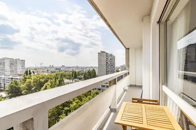 Balcon ou terrasse dans l'établissement T1 Confort Tête d'Or Doua - Parking Gratuit