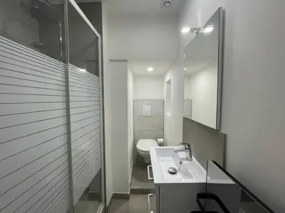Salle de bains dans l'établissement Appartement cosy au coeur du Vieux Lyon