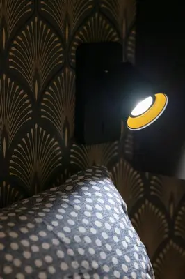 Un ou plusieurs lits dans un hébergement de l'établissement La Suite Sépia - Superbe appartement Vieux Lyon