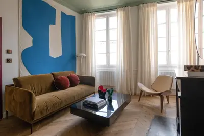 Coin salon dans l'établissement MiHotel Blandan