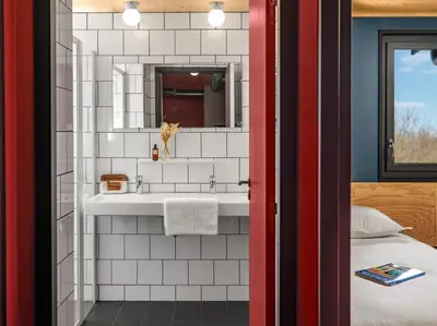 Salle de bains dans l'établissement Eklo Hotels Lyon