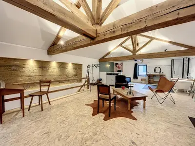 Cuisine ou kitchenette dans l'établissement Magnifique et confortable loft