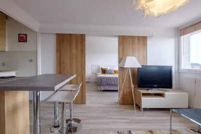 Télévision ou salle de divertissement dans l'établissement HONORÊ SUITE SAINT ANTOINE