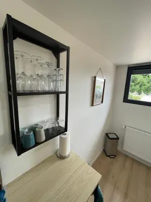 Cuisine ou kitchenette dans l'établissement Ô'Bon'Plan - Piscine, Calme, 20 min Lyon