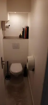Salle de bains dans l'établissement Duplex industriel au coeur de Lyon