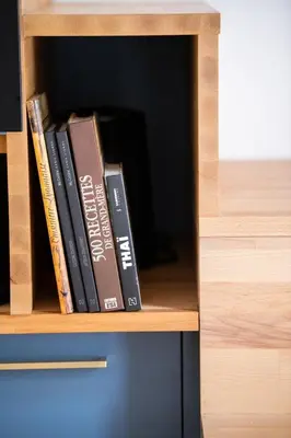 Bibliothèque dans l'appartement