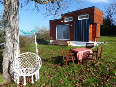 Jardin de l'établissement Mon ptit nid house Tiny house