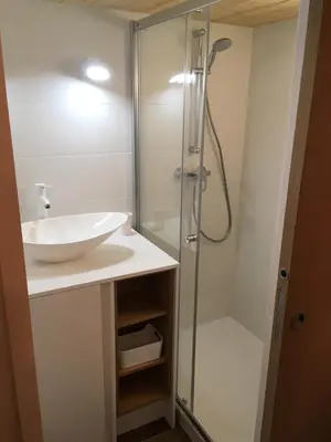 Salle de bains dans l'établissement Charmant studio Lyon Terreaux - hyper centre