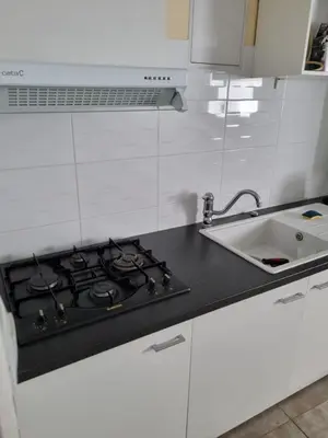 Cuisine ou kitchenette dans l'établissement T1 meublé