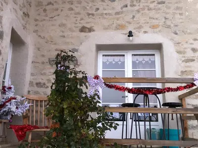 Balcon ou terrasse dans l'établissement Le domaine des Terres