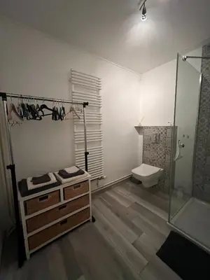 Salle de bains dans l'établissement Chambre privée Chiberta