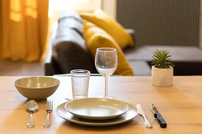 Coin salon dans l'établissement Le Fonctionnel - TravelHome