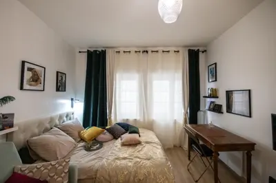 Un ou plusieurs lits dans un hébergement de l'établissement Le Gatsby Superbe cocon cosy proche place
