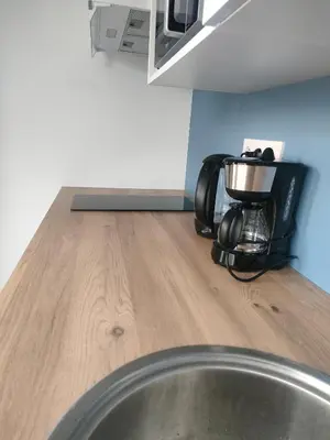 Cuisine ou kitchenette dans l'établissement Super studio rez de jardin avec extérieur