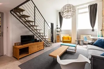 Coin salon dans l'établissement DIFY Le Lodge d Ainay - Proche Bellecour