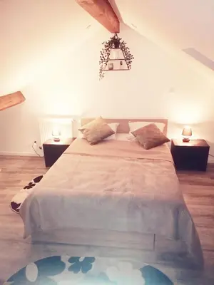 Un ou plusieurs lits dans un hébergement de l'établissement Maisonnette proche de Lyon