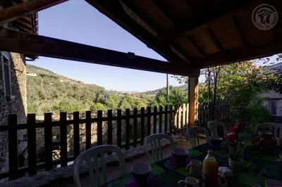 Balcon ou terrasse dans l'établissement Le poulailler