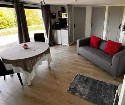 Coin salon dans l'établissement Chambres d'hôtes Elcy