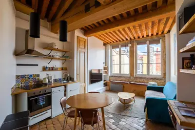Cuisine ou kitchenette dans l'établissement Lyon Premium - Nid de l'Opéra