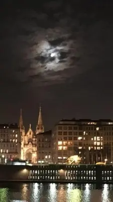 Vue générale sur Lyon ou vue de la ville depuis l'appartement