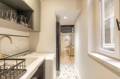 Cuisine ou kitchenette dans l'établissement Le Raffiné avec Caractère en hypercentre