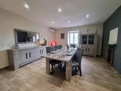 Cuisine ou kitchenette dans l'établissement Gite du chateau
