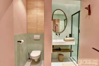 Salle de bains dans l'établissement La Loge du Rêveur - Spa - Vieux-Lyon