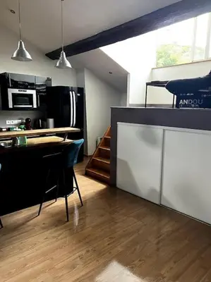 Cuisine ou kitchenette dans l'établissement Pépite rare 8 personnes au cœur battant du Vieux Lyon