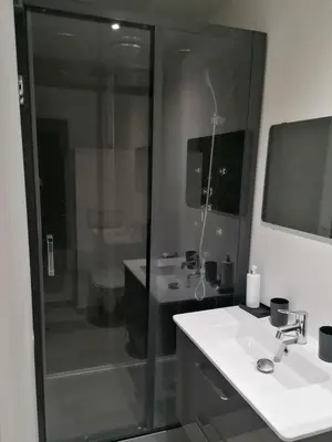 Salle de bains dans l'établissement Petit nid douillet