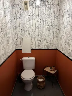 Salle de bains dans l'établissement Snug & Cosy proche gare PartDieu, accès facile aéroport et Eurexpo
