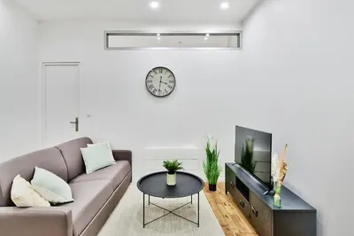 Coin salon dans l'établissement Appartement Le Cocon Lyonnais