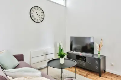 Télévision ou salle de divertissement dans l'établissement Appartement Le Cocon Lyonnais