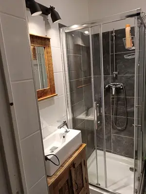 Salle de bains dans l'établissement Studio jazz