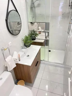 Salle de bains dans l'établissement Casa Luciana