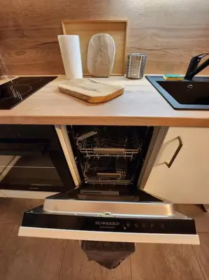 Cuisine ou kitchenette dans l'établissement Lyon Part-Dieu superbe appartement 2 chambres