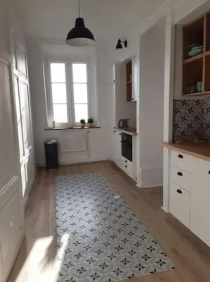 Cuisine ou kitchenette dans l'établissement Grand appart 150m2 dans belle maison bourgeoise