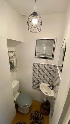 Salle de bains dans l'établissement Joli duplex cocooning de 100m2 avec Rez de jardin