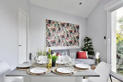 Coin salon dans l'établissement Appartement L’Élégant - Idéalement Situé
