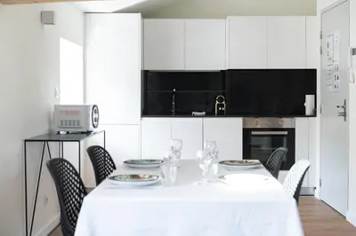 Cuisine ou kitchenette dans l'établissement Make My Day, Champagne au Mont d'or