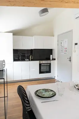 Cuisine ou kitchenette dans l'établissement Make My Day, Champagne au Mont d'or