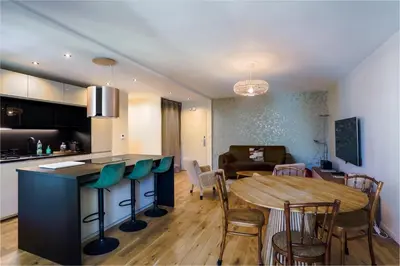 Cuisine ou kitchenette dans l'établissement Lyon Premium - LuxeZen SPA