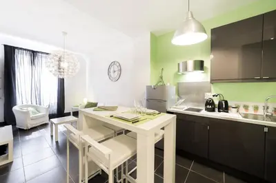 Cuisine ou kitchenette dans l'établissement All in Lyon | Charme quartier Montchat